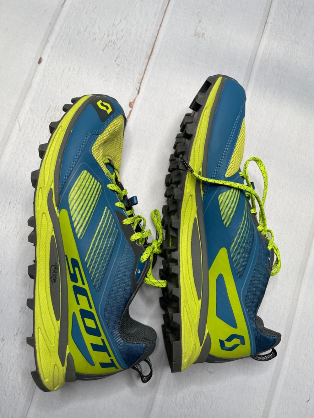 Scott Trail Shoes Eride 9.5 Men’s Kinabalu Supertrac Blue Sneakers Running - Picture 12 of 12